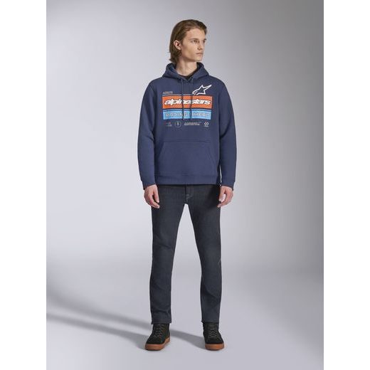 MIKINA HARKEN HOODIE, ALPINESTARS (MODRÁ)