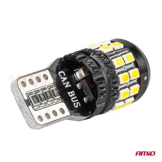 LED 12/24V 27XSMD 2016 BÍLÁ 5500K (PATICE W2,1×9,5D/T10) CAN-BUS SADA 2 KS