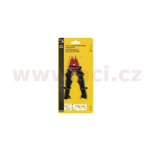 KLEŠTĚ MIG/MAG, PRO ČIŠTĚNÍ HUBIC/TRYSEK, PRŮMĚR TRYSYA 12 - 15 MM, ODSTŘIŽENÍ DRÁTU A KONTAKT TRUBIČKY S TRYSKOU