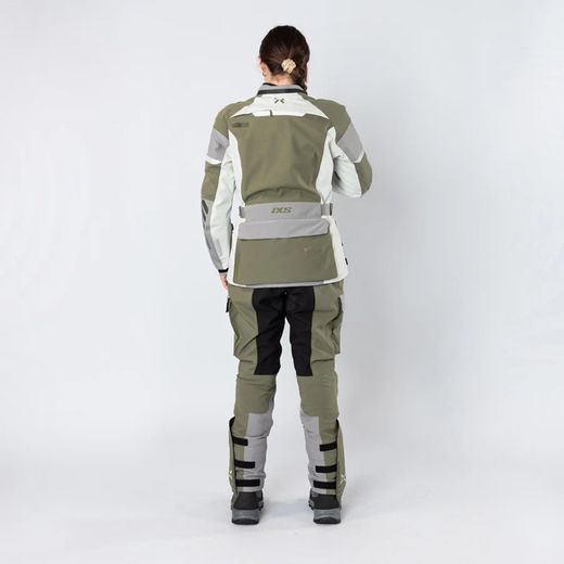 WOMEN'S LAMINATED PANTS IXS VENTURE-STX 1.0 X2-015605 OLIVE-LIGHT GREY DL