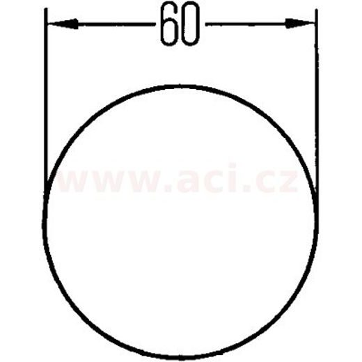 UNIVERZÁLNÍ ODRAZKA KULATÁ, SAMOLEPÍCÍ, ČERVENÁ (PRŮMĚR 60 MM)