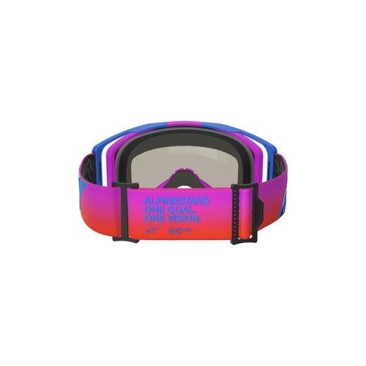 OKULIARE VISION 8 CORP, ALPINESTARS (MODRÁ/FIALOVÁ/ORANŽOVÁ, ZRKADLOVÉ ČERVENÉ PLEXI) 2026
