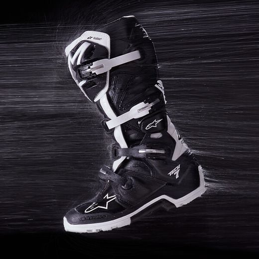 TOPÁNKY TECH 7 ENDURO DRYSTAR, ALPINESTARS (ČERNÁ/BÍLÁ) 2025