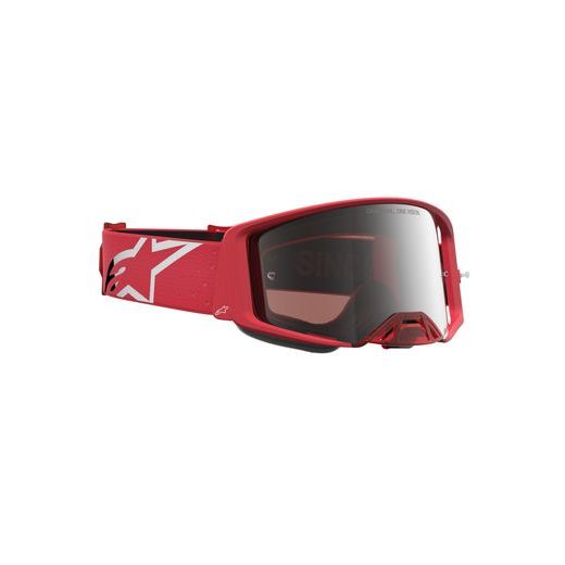 OKULIARE SUPERTECH VESTA, ALPINESTARS (ČERVENÁ FLUO/CHROM, ZRKADLOVÉ STRIEBORNÉ PLEXI) 2027