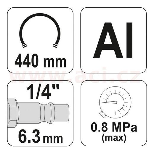 PLNIČ PNEU 0.8 MPA S MANOMETREM 1-12 BAR YATO