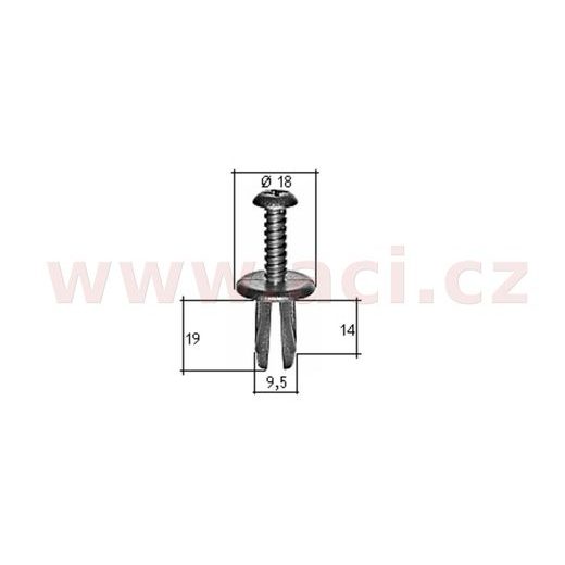 PLASTOVÝ NÝTEK (SADA 10 KS)