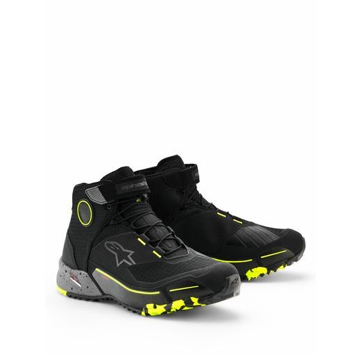 TOPÁNKY CR-X DRYSTAR, ALPINESTARS (ČERNÁ/TMAVĚ ŠEDÁ/ŽLUTÁ FLUO) 2026