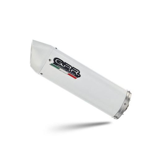 KONCOVKA VÝFUKU SLIP-ON GPR ALBUS CERAMIC FN.4.RACEDB.ALB WHITE GLOSSY INCLUDING LINK PIPE AND REMOVABLE DBKILLER