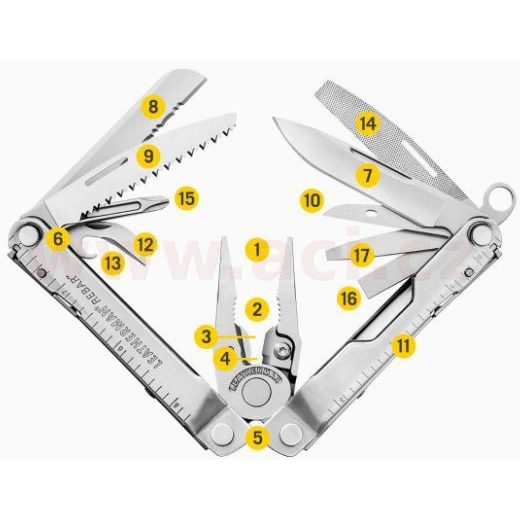LEATHERMAN REBAR - MULTITOOL NŮŽ, VYROBENO V USA, ZÁRUKA 25 LET