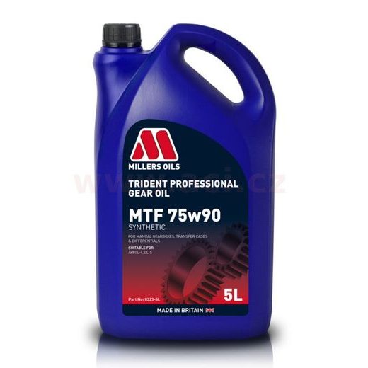 MILLERS OILS SYNTETICKÝ PREVODOVÝ OLEJ TRIDENT PROFESSIONAL MTF 75W90 5L