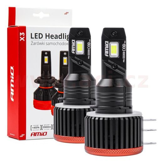 LED H15 90W - BÍLÁ (PATICE PGJ23T-1), SADA 2 KS