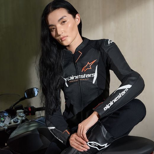 BUNDA STELLA FASTER 3, ALPINESTARS (ČERNÁ/BÍLÁ/ČERVENÁ FLUO) 2026