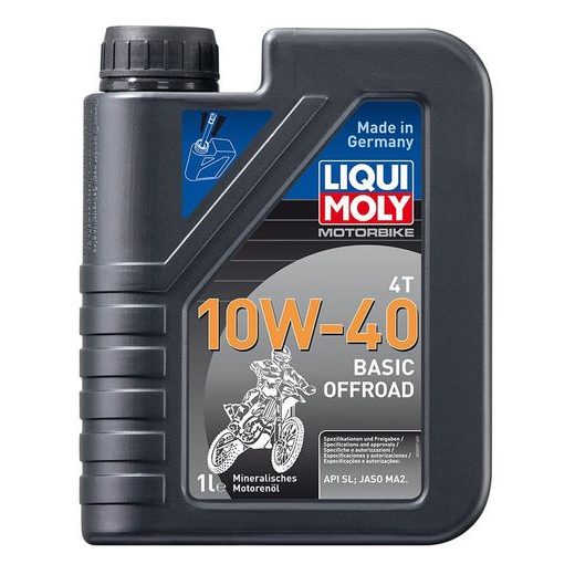 LIQUI MOLY MOTORBIKE 4T 10W40 BASIC OFFROAD, MINERÁLNÍ MOTOROVÝ OLEJ 1 L