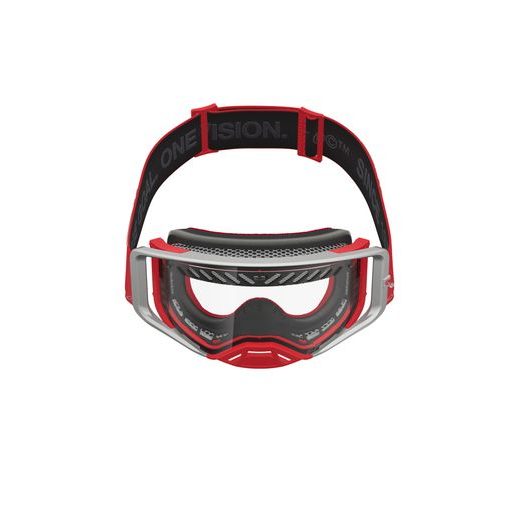 OKULIARE SUPERTECH DURA AIR FLUID, ALPINESTARS (ČERVENÁ/STŘÍBRNÁ, ČÍRE PLEXI) 2027