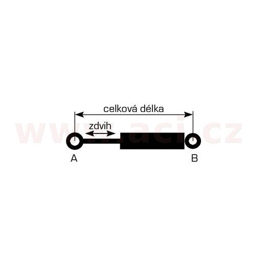 VZPĚRA ZD. DVEŘÍ (CELK. DÉLKA 657 MM, DÉLKA ZDVIHU 275 MM, SÍLA 480 N)
