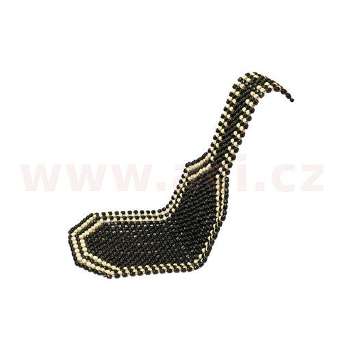 RETRO POTAH SEDADLA, DŘEVĚNÉ KULIČKY, ČERNÝ