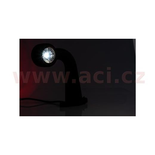 POZIČNÍ SVĚTLO LED (118X45 MM) KOMBINACE 2V1 S GUMOVÝM DRŽÁKEM, KABEL 0,5 M, L=P