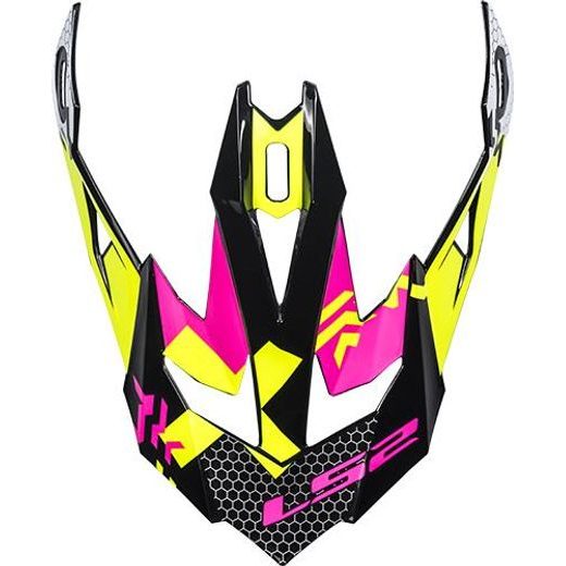 LS2 PEAK MX470 TRIPLEX BLACK PINK YELLOW