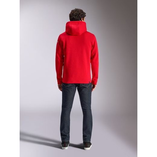MIKINA WORDMARK HOODIE 3, ALPINESTARS (ČERVENÁ/BÍLÁ)