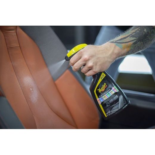 MEGUIAR'S ULTIMATE LEATHER DETAILER - PRÍPRAVOK PRE KOMPLETNÉ ÚDRŽBU O KOŽENÉ POVRCHY, 473 ML