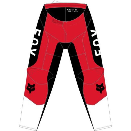 FOX 180 NITRO PANT - EXTD SIZES FLUO RED MX24