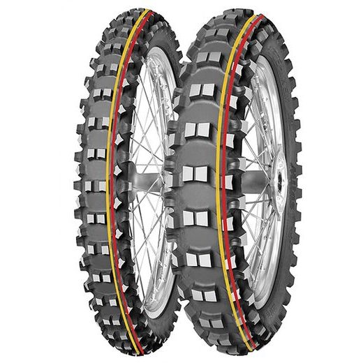 PNEU 110/90-19 (62M) TERRA FORCE MX SM (ŽLUTÝ/ČERVENÝ PRUH), MITAS - ČR