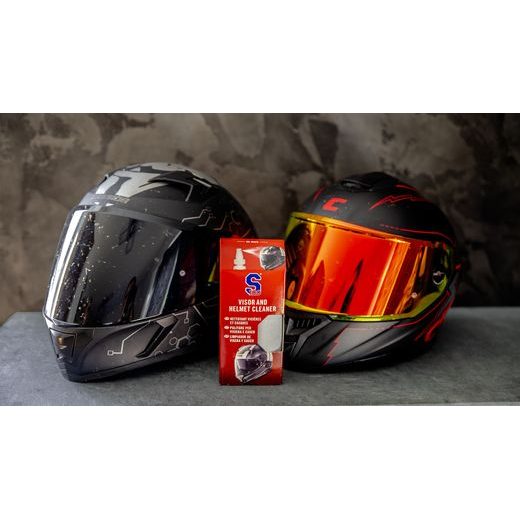 S ČISTIČ HĽADÍ S MIKROVLÁKNOVOU UTIERKOU - VISOR & HELMET CLEANER 100 ML