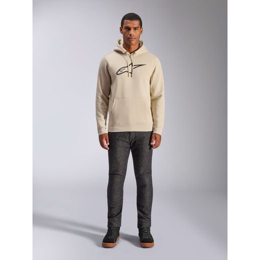 MIKINA AGELESS HOODIE 3, ALPINESTARS (BIELA OFF WHITE/ČERNÁ)