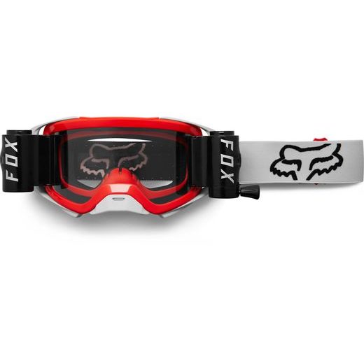 FOX AIRSPACE STRAY ROLL OFF GOGGLE - OS, GREY/RED MX23