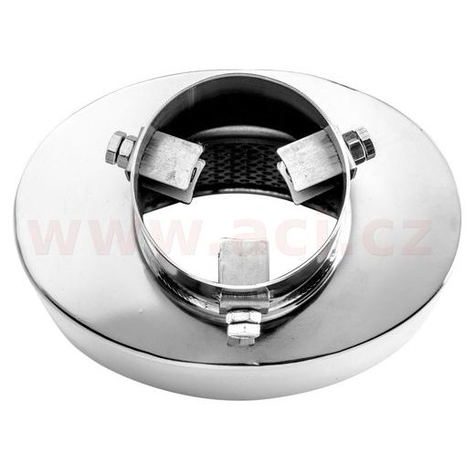 KONCOVKA VÝFUKU NEREZOVÁ OVÁLNÁ, VNĚJŠÍ PRŮMĚR 150X100MM, DÉLKA 180MM, VNITŘNÍ PRŮMĚR 45-58MM ASSO