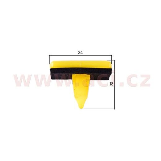 PLASTOVÁ PŘÍCHYTKA S VNITŘNÍM ZÁVITEM (SADA 10 KS)