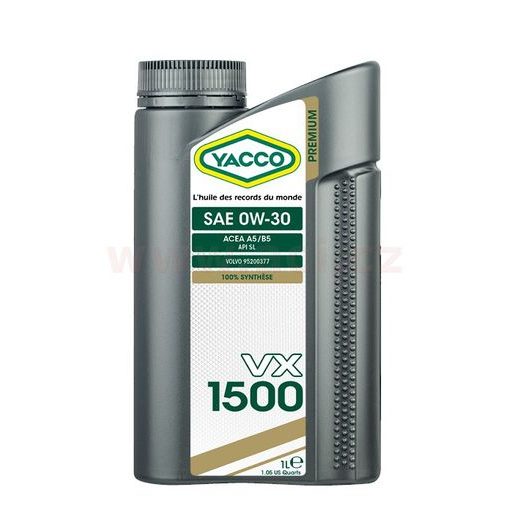 YACCO MOTOROVÝ OLEJ PLNE SYNTETICKÝ VX 1500 0W30 1L