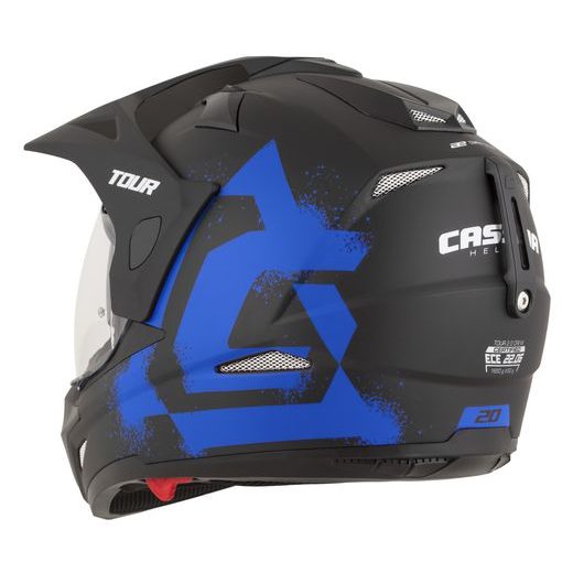 PRILBA TOUR 2.0 CREW, CASSIDA (ČIERNA MATNÁ/MODRÁ, PLEXI S PRÍPRAVOU PRE PINLOCK) 2026