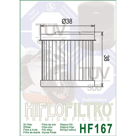 OLEJOVÝ FILTER HIFLOFILTRO HF167