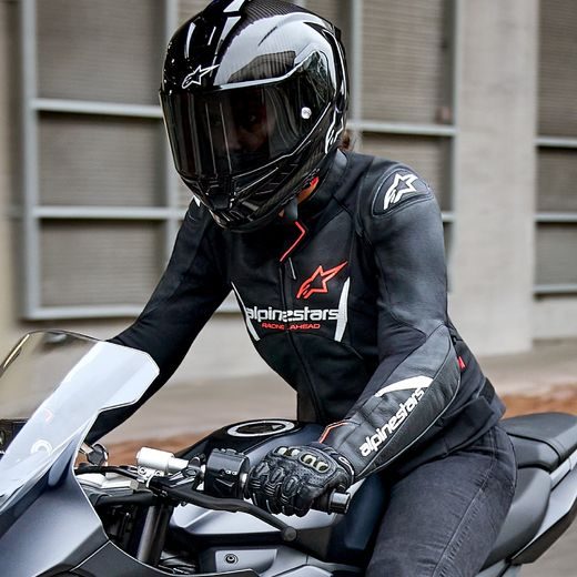 BUNDA STELLA FASTER 3, ALPINESTARS (ČERNÁ/BÍLÁ/ČERVENÁ FLUO) 2026