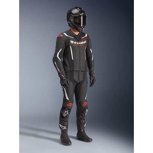 DVOJDIELNA KOMBINÉZA GP FORCE V2, ALPINESTARS (ČERNÁ/BÍLÁ/ČERVENÁ FLUO) 2026