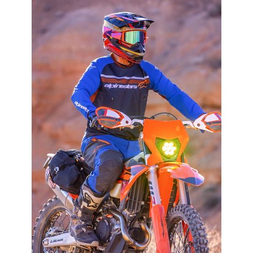 NOHAVICE MAXDURA DUAL, ALPINESTARS (MODRÁ/TMAVĚ ŠEDÁ/ORANŽOVÁ) 2026