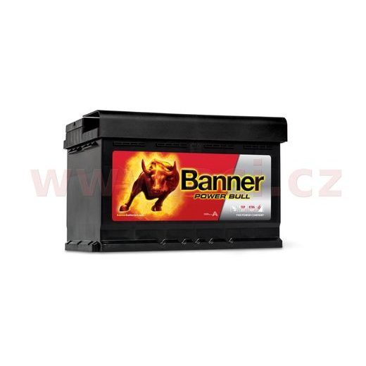 74AH BATERIE, 680A, PRAVÁ BANNER POWER BULL 278X175X190