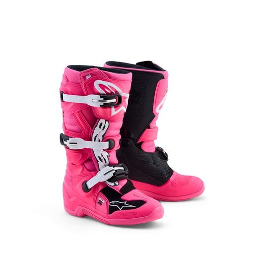 TOPÁNKY TECH 7 S, ALPINESTARS, DETSKÉ (RUŽOVÁ FLUO/ČERNÁ/BÍLÁ) 2027