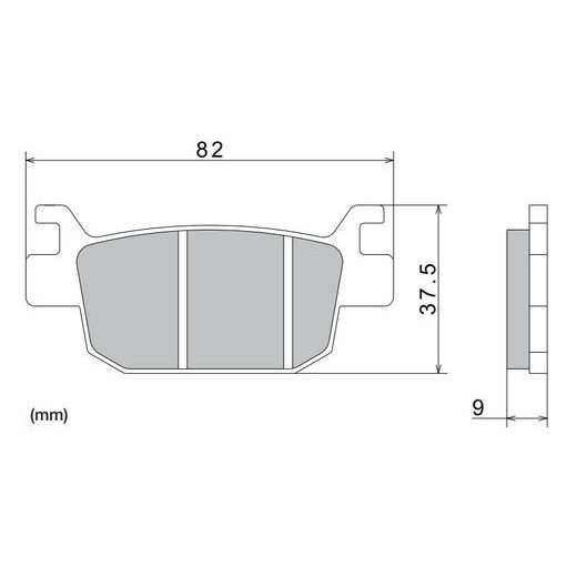 BRZDOVÉ DOŠTIČKY, NISSIN (SEMI-METALICKÁ ZMES) 2 KS V BALENIE