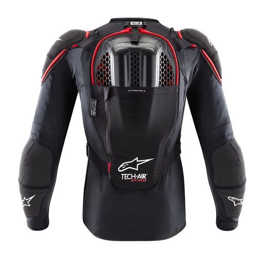 AIRBAGOVÁ VESTA TECH-AIR®OFF-ROAD SYSTEM, ALPINESTARS (ČERNÁ/ČERVENÁ) 2026
