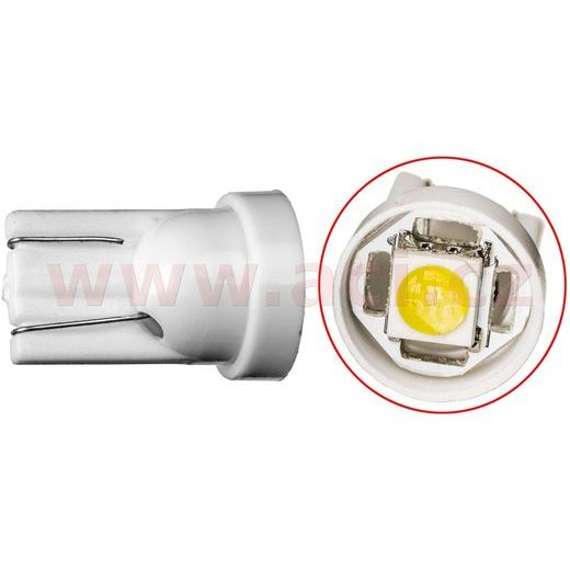 LED DIODA 12V 5W (PATICE W2,1X9,5D/ T10) SADA 10 KS