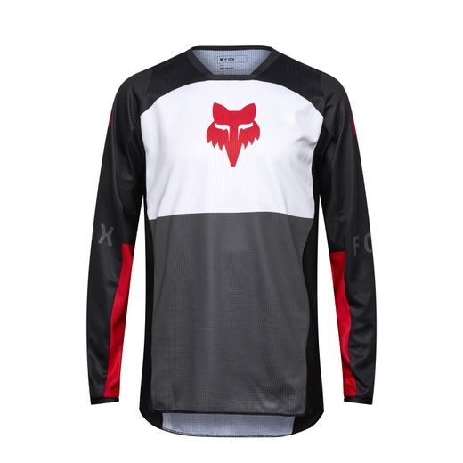 FOX 180 FLOW JERSEY - WHITE/RED