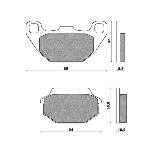 BRZDOVÉ DOŠTIČKY (ZMES SCOOTER ELITE ORGANIC) NEWFREN (2 KS V BALENIE)