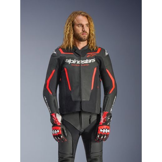 BUNDA GP FORCE V2, ALPINESTARS (ČERNÁ/ČERVENÁ FLUO/BÍLÁ) 2026