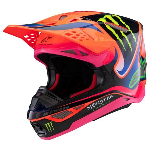 PRILBA SUPERTECH S-M10 EDÍCIA HAIDEN DEEGAN, ALPINESTARS (ORANŽOVÁ FLUO/FIALOVÁ/RŮŽOVÁ/ZELENÁ) 2026
