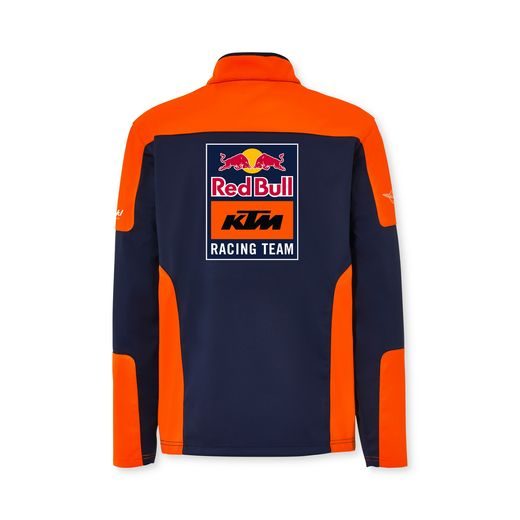 BUNDA SOFTSHELL, KTM RED BULL (MODÁ,ORANŽOVÁ)