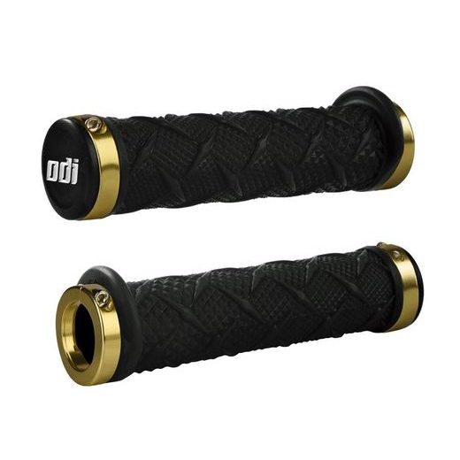 ODI GRIPS X-TREME ATV GRIPS 130MM BLACK W/GOLD LOCK-ON