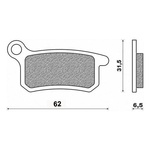 BRZDOVÉ DOŠTIČKY, NEWFREN (ZMES OFF ROAD DIRT SINTERED) 2 KS V BALENIE