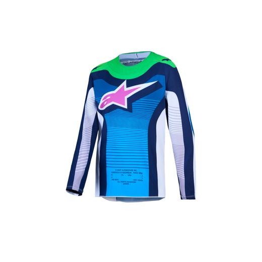 DRES SUPERTECH MAVEN YOUTH, ALPINESTARS, DETSKÉ (BÍLÁ/MODRÁ/FIALOVÁ/ZELENÁ FLUO) 2027